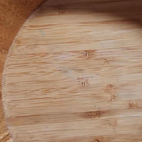 Japanese Artist Signed Bamboo LG Wooden Bowl - Picture 3 of 6